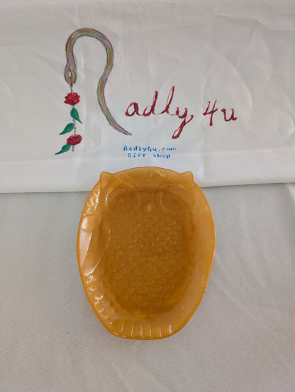"Wise Choice" Owl Resin Jewelry & Accessory Dish