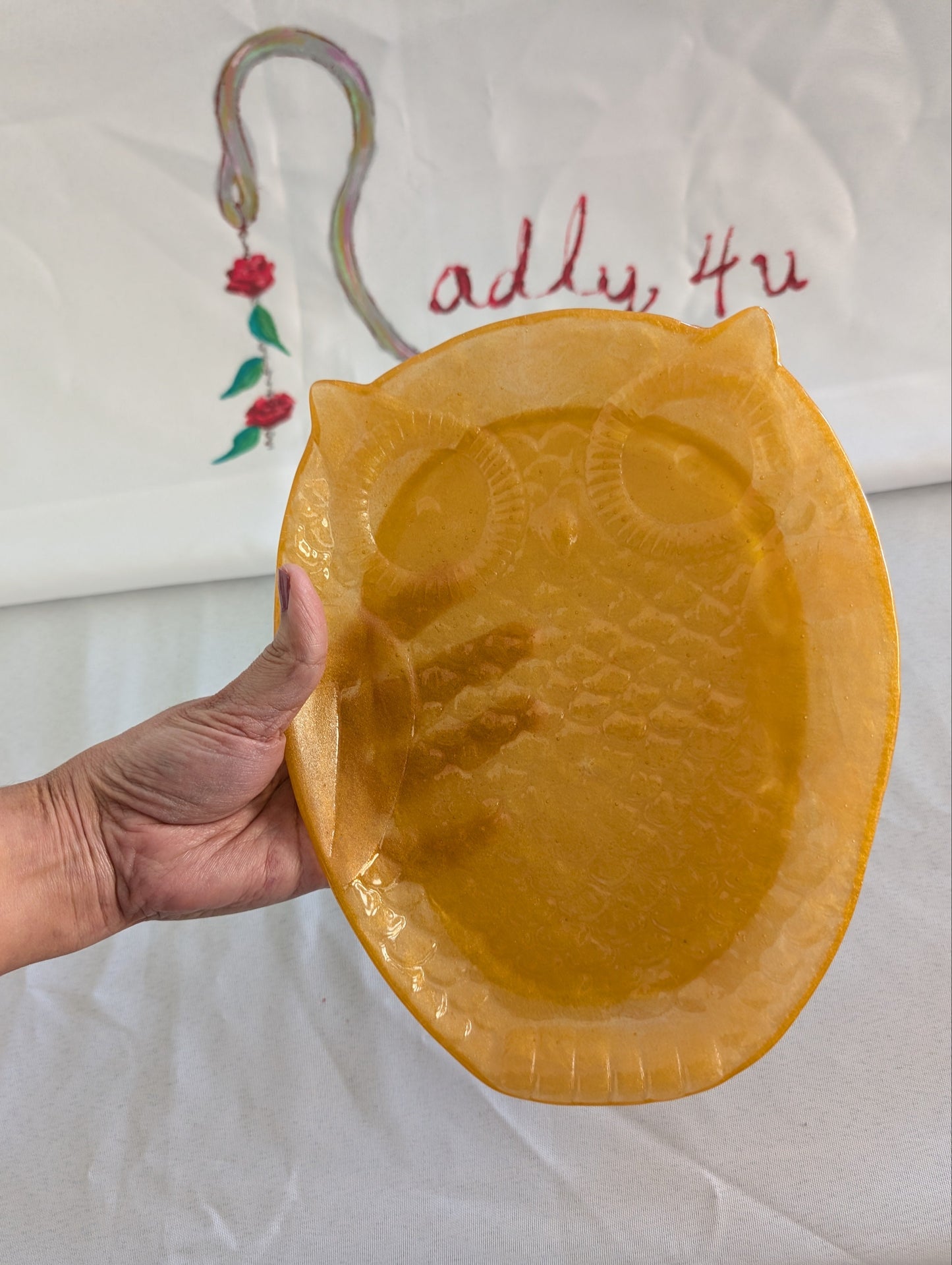 "Wise Choice" Owl Resin Jewelry & Accessory Dish