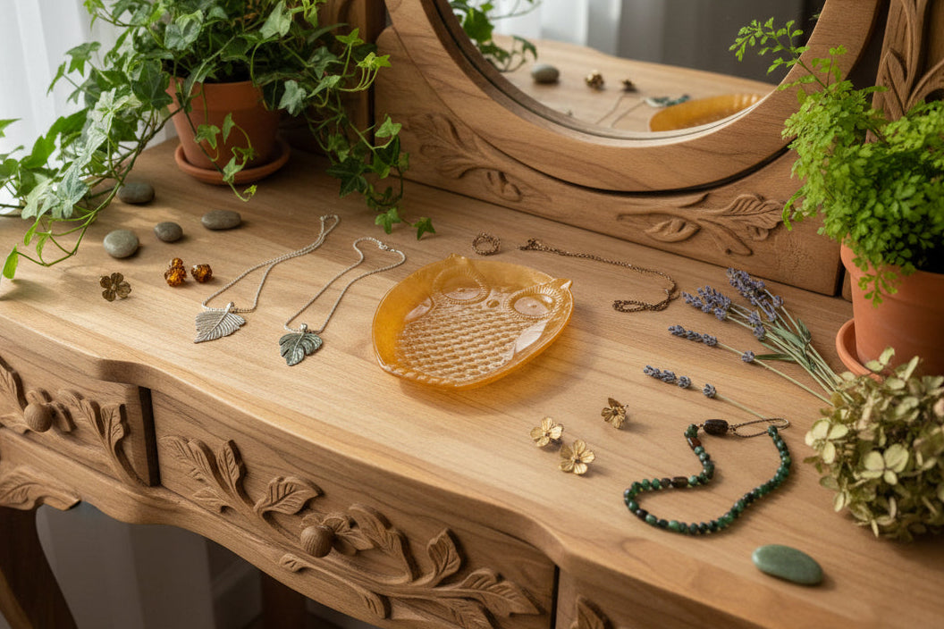 "Wise Choice" Owl Resin Jewelry & Accessory Dish