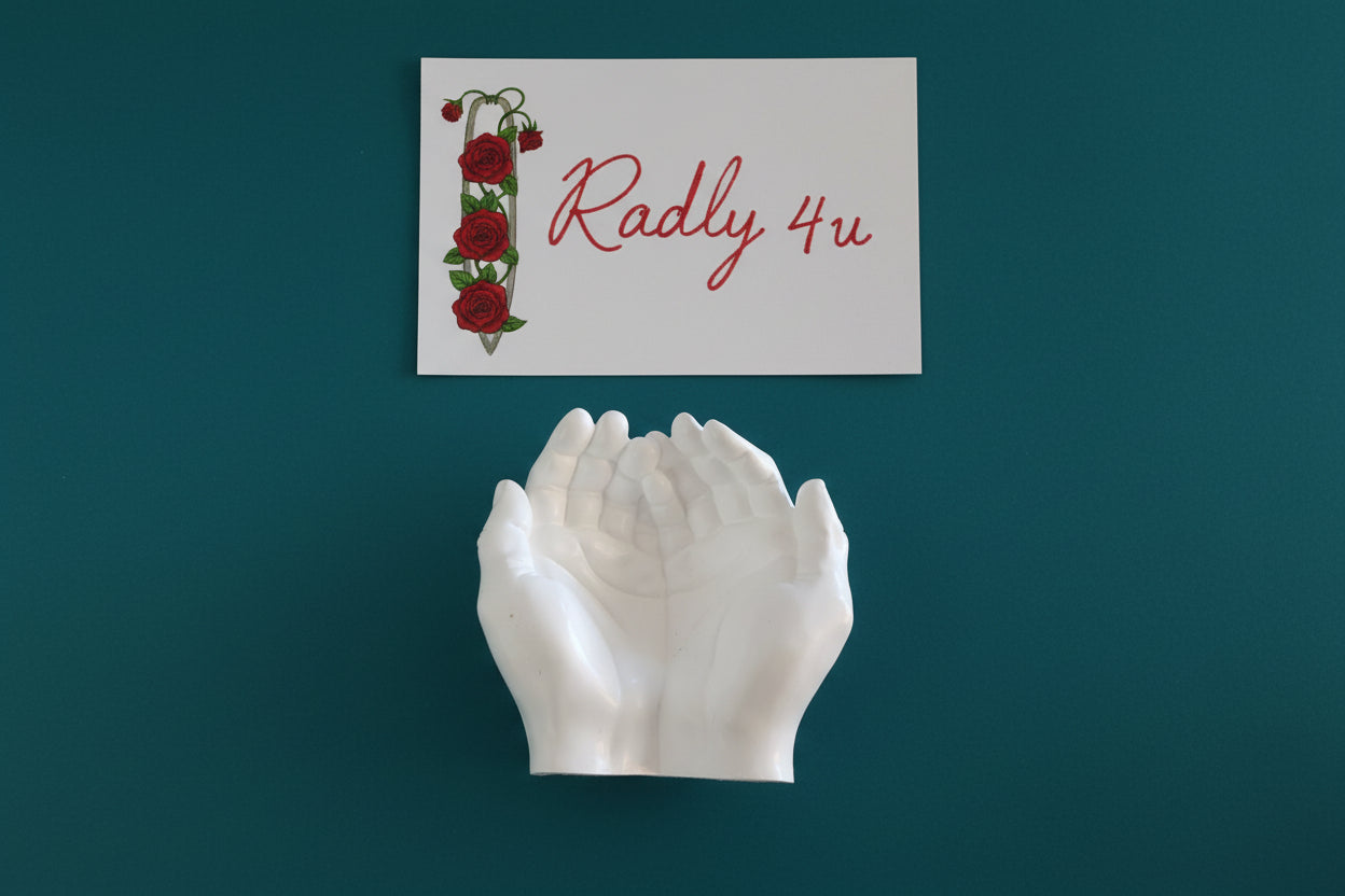 Resin Reaching Hands Jewelry Holder – Unique Catch-all Tray for Rings & Keys