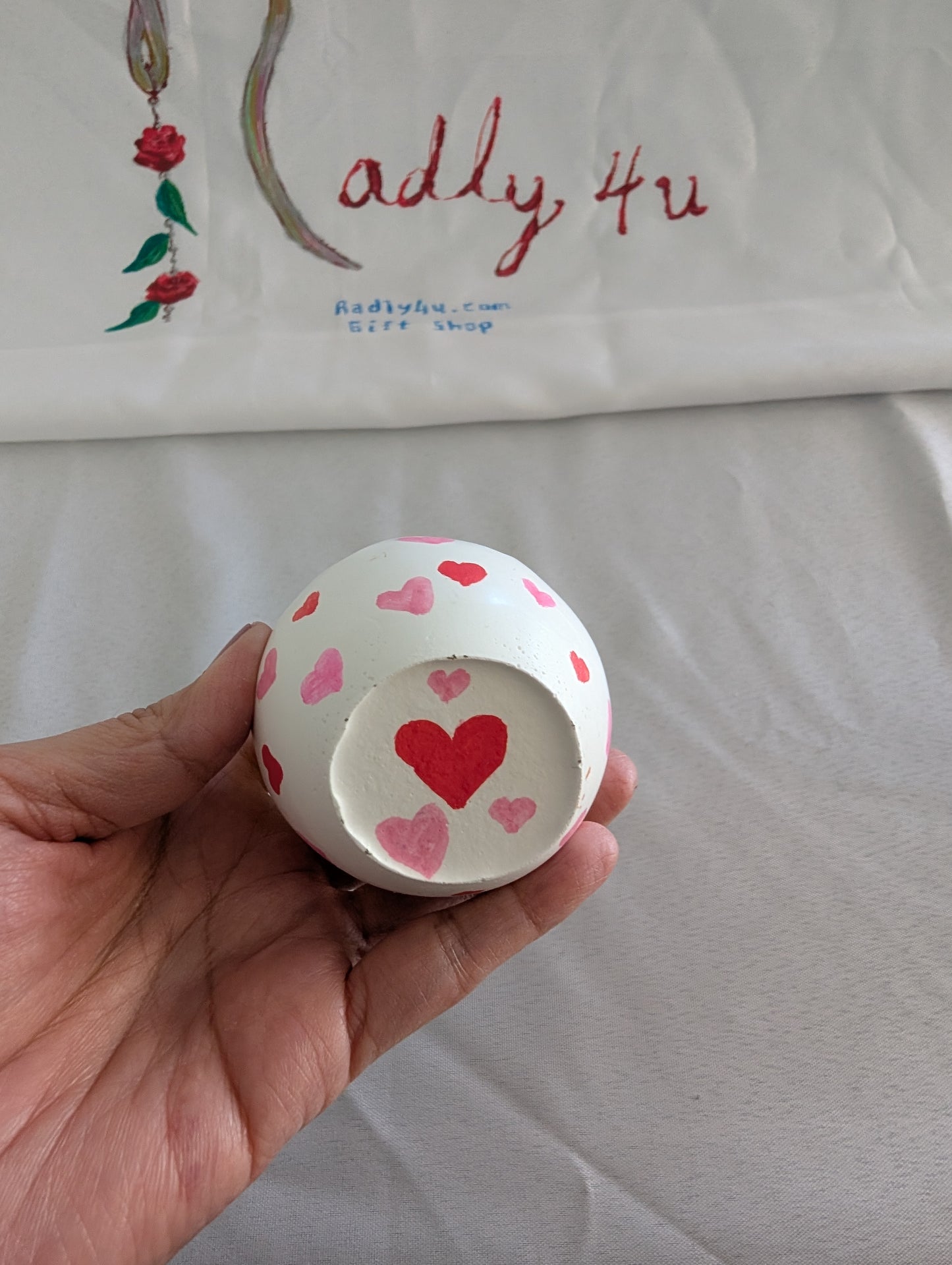 "Love Hatch" Resin Chick Figurine – Hand-Painted Ceramic-Style Knickknack