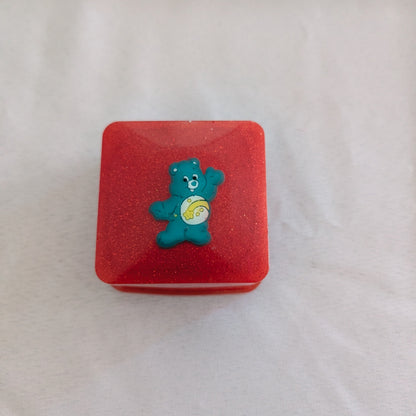 Resin square with character lid jewelry/trinket box