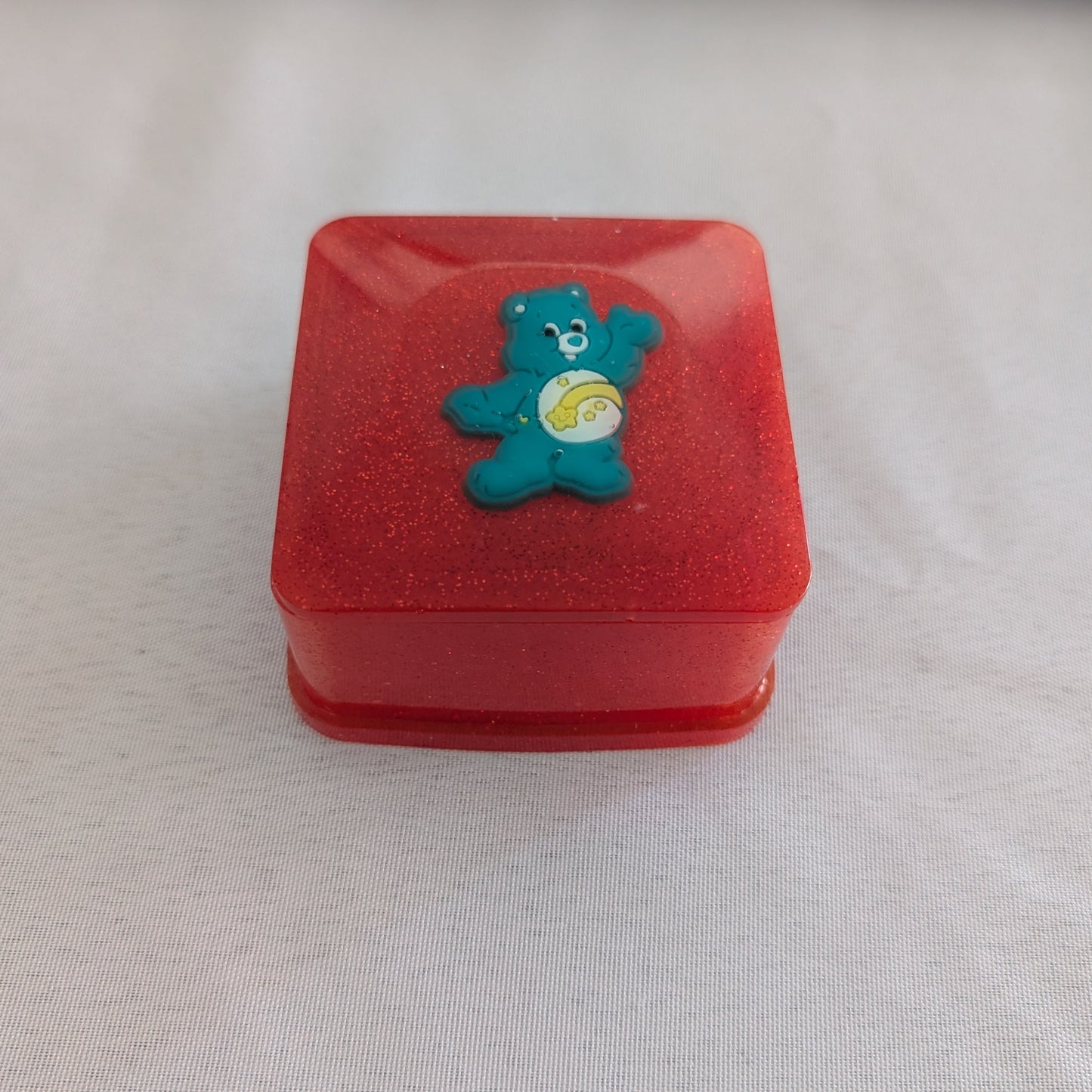 Resin square with character lid jewelry/trinket box