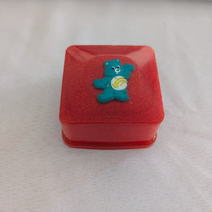 Resin square with character lid jewelry/trinket box