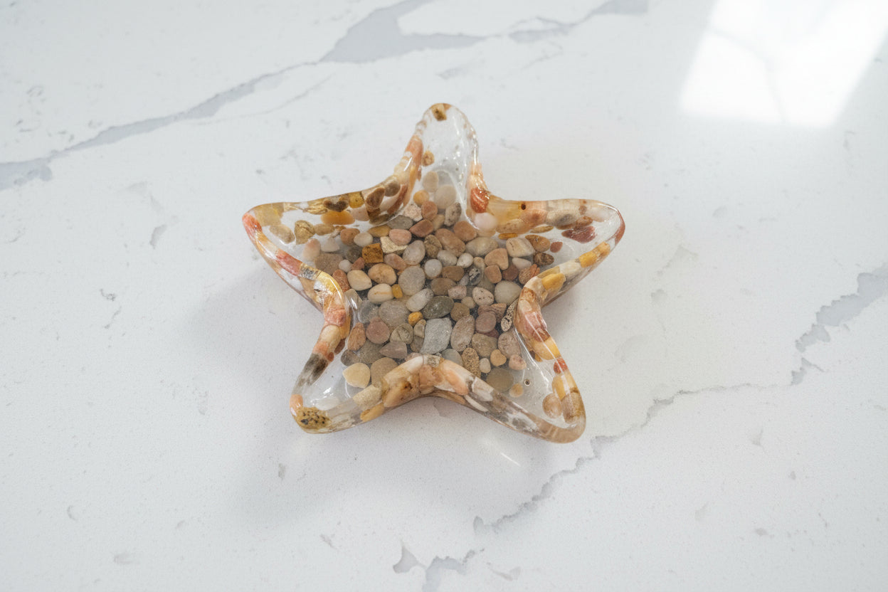 Resin Starfish trinket dish