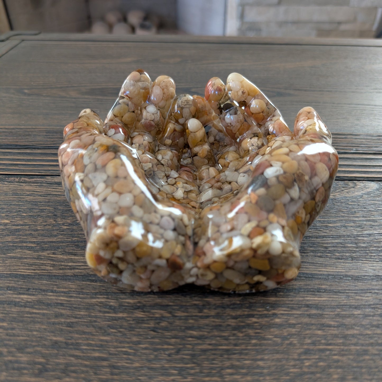 Resin Reaching Hands Jewelry Holder – Unique Catch-all Tray for Rings & Keys