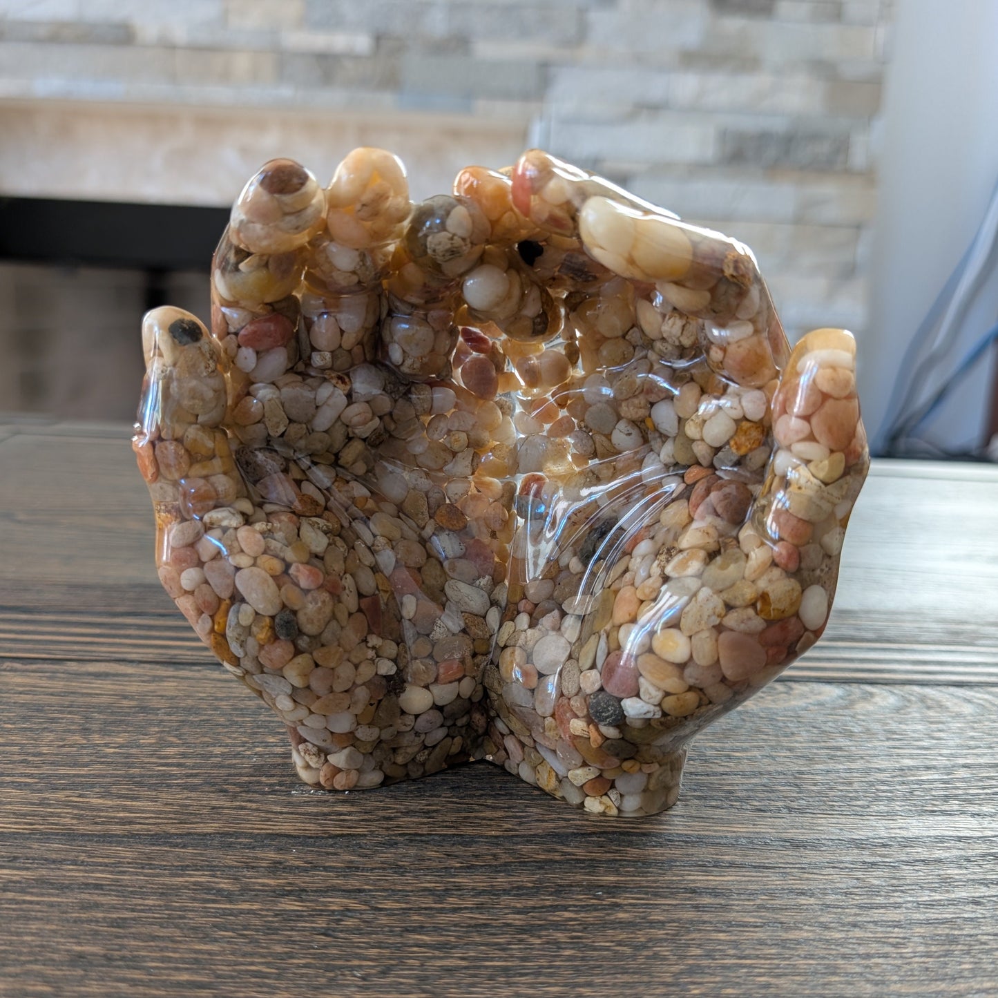 Resin Reaching Hands Jewelry Holder – Unique Catch-all Tray for Rings & Keys