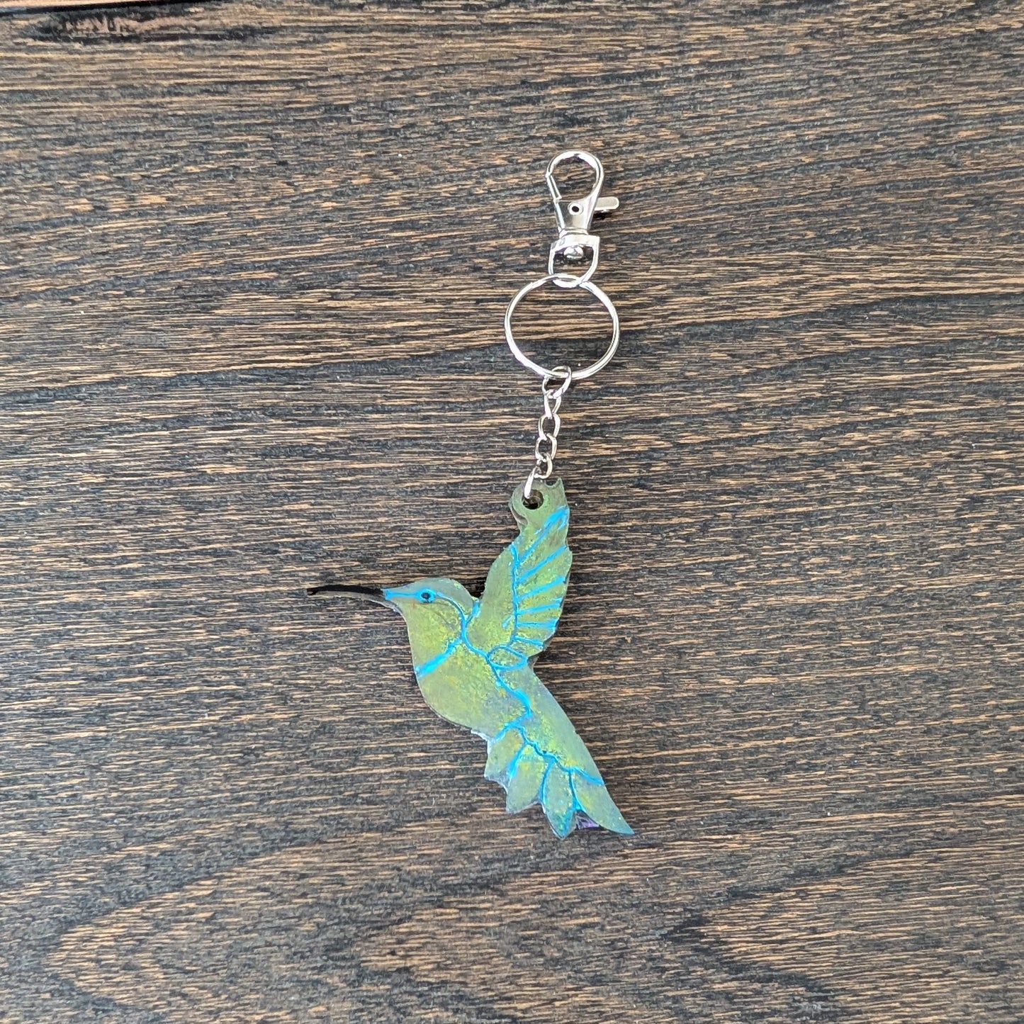 Keychain - Handmade Resin Hummingbird
