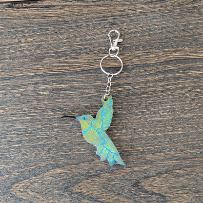 Keychain - Handmade Resin Hummingbird