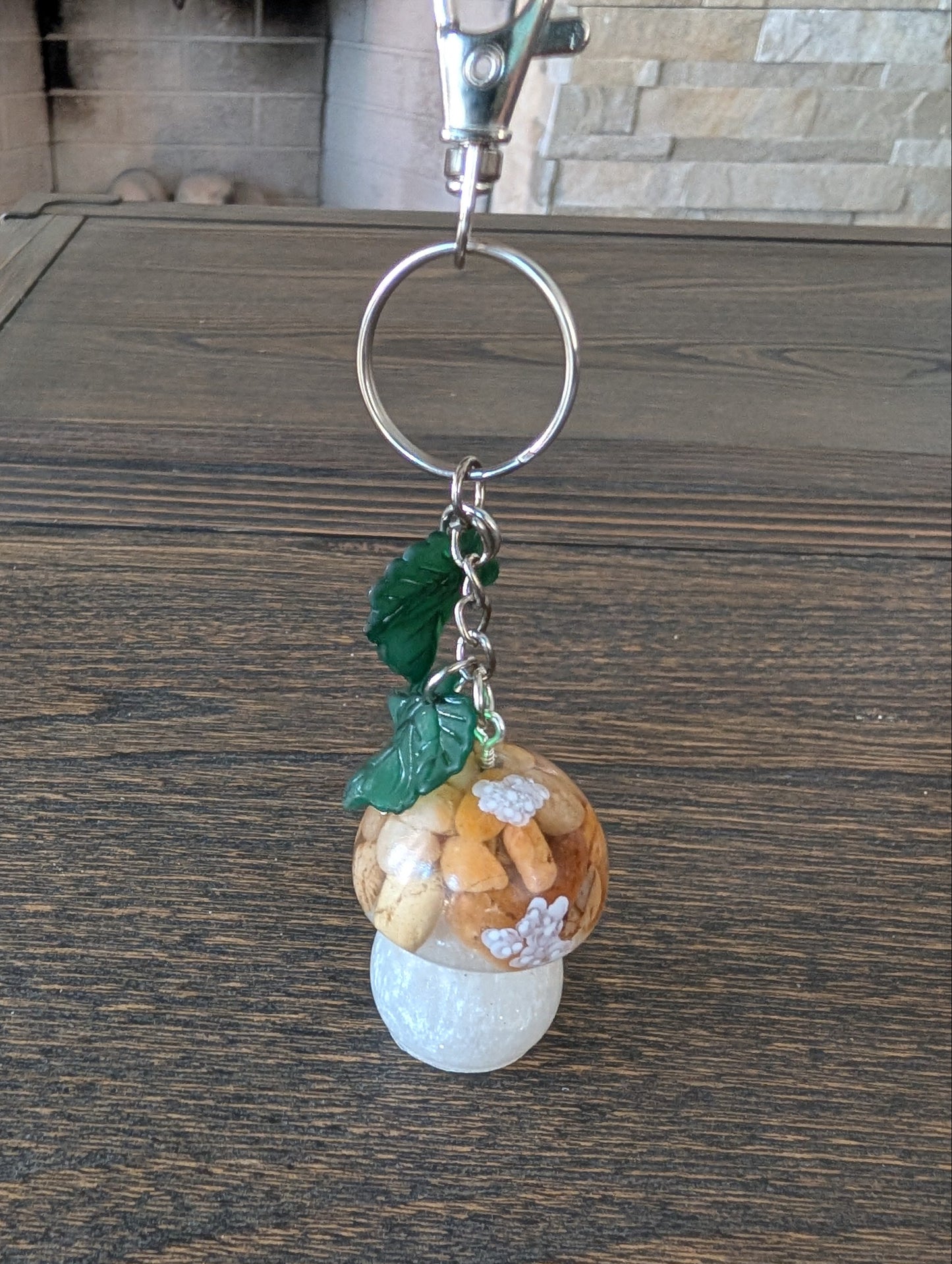 Keychain - Resin mushroom B