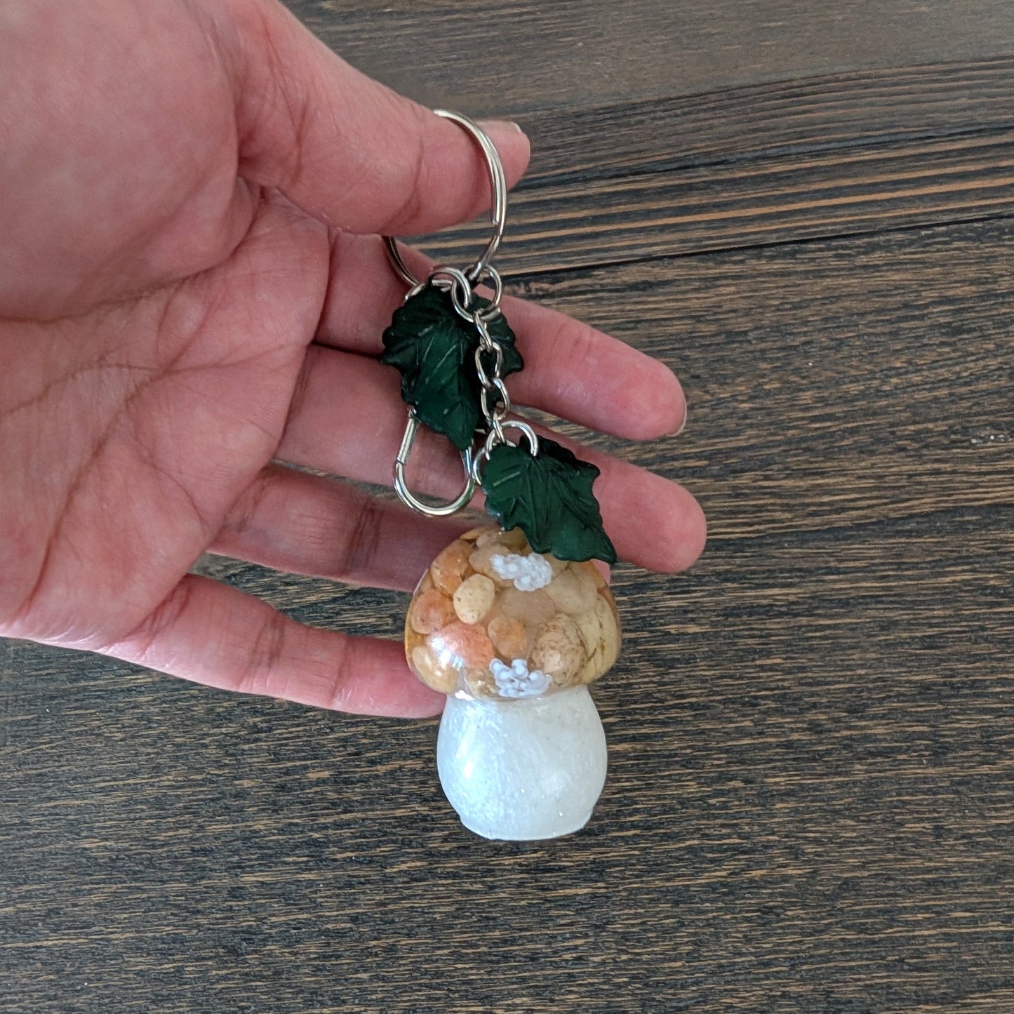 Keychain - Resin mushroom B