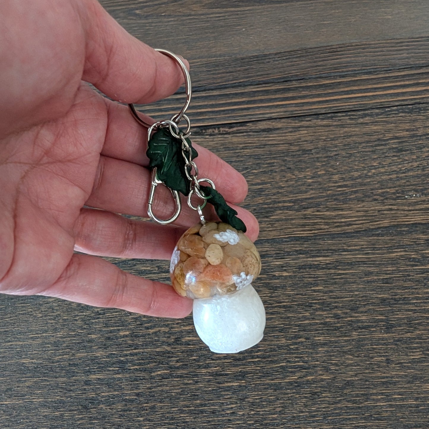 Keychain - Resin mushroom B