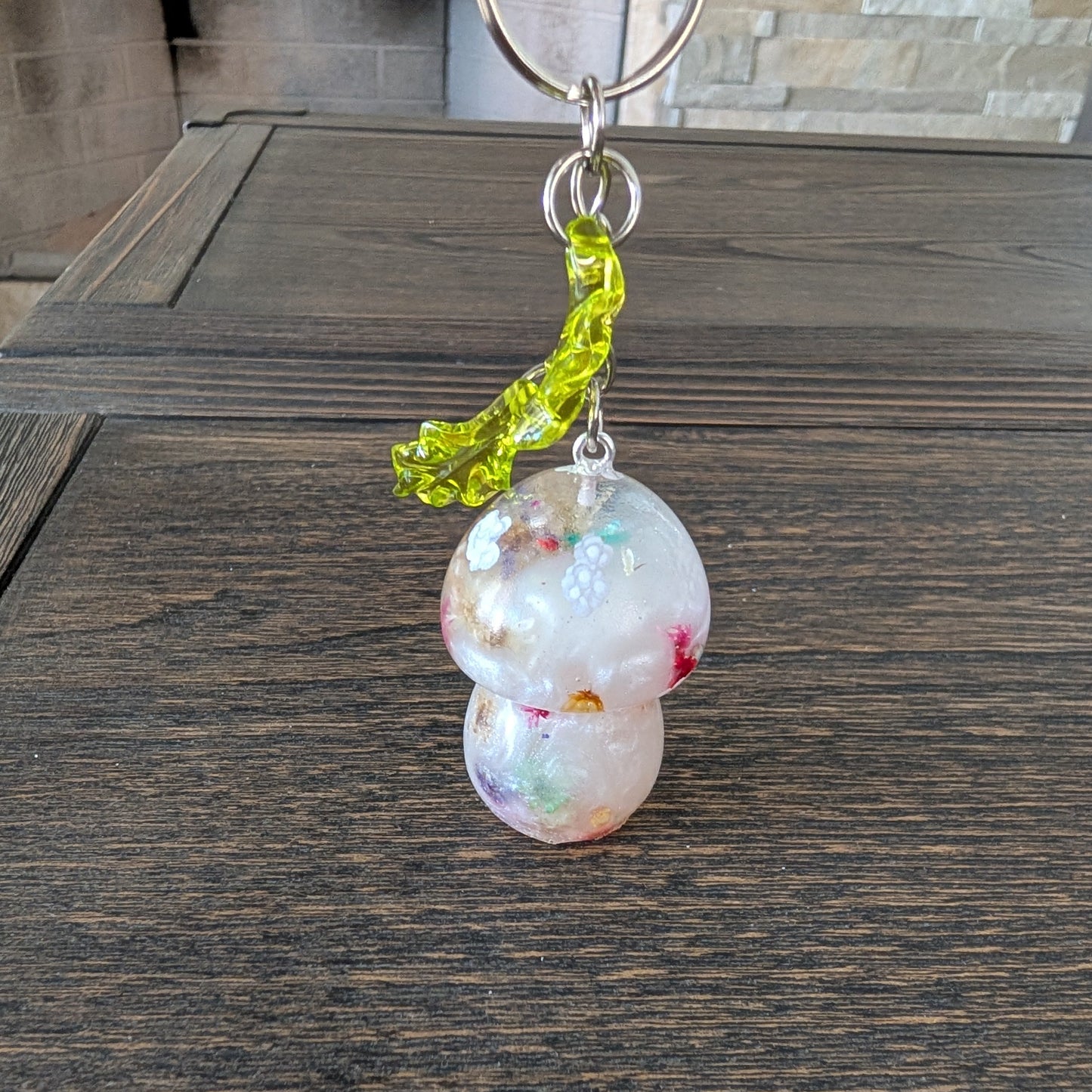 Keychain - Resin mushroom B