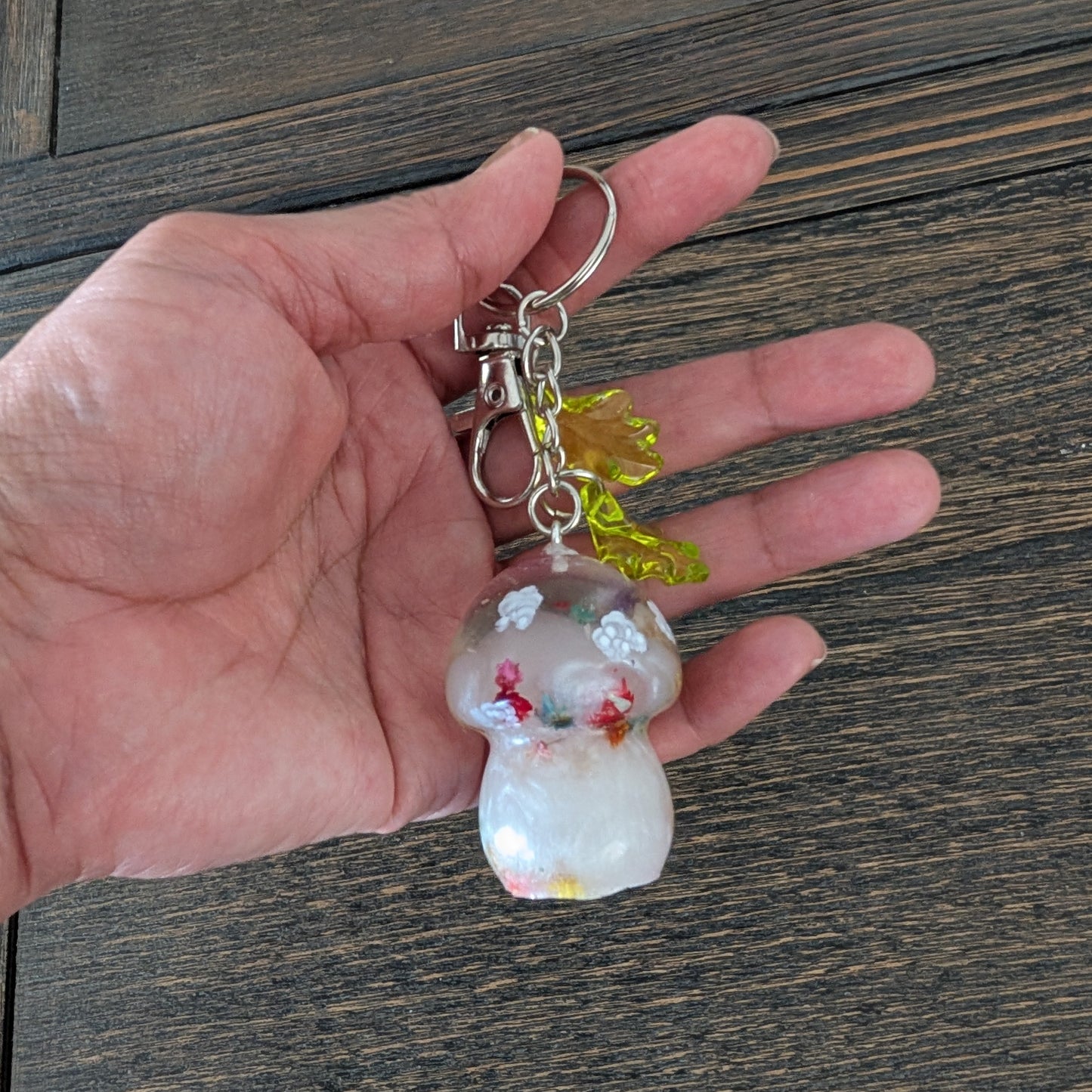 Keychain - Resin mushroom B