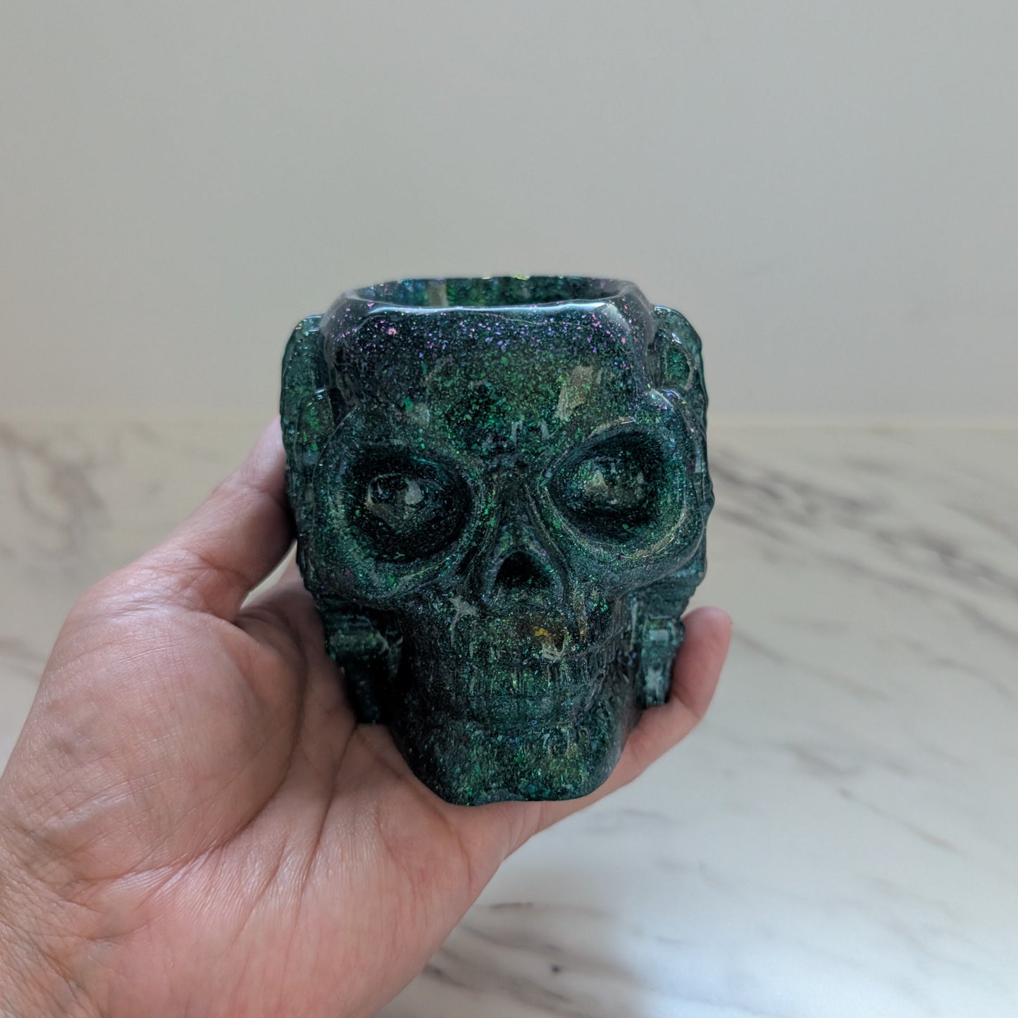The "Three Wise Skulls" Gothic Trinket Dish Collection