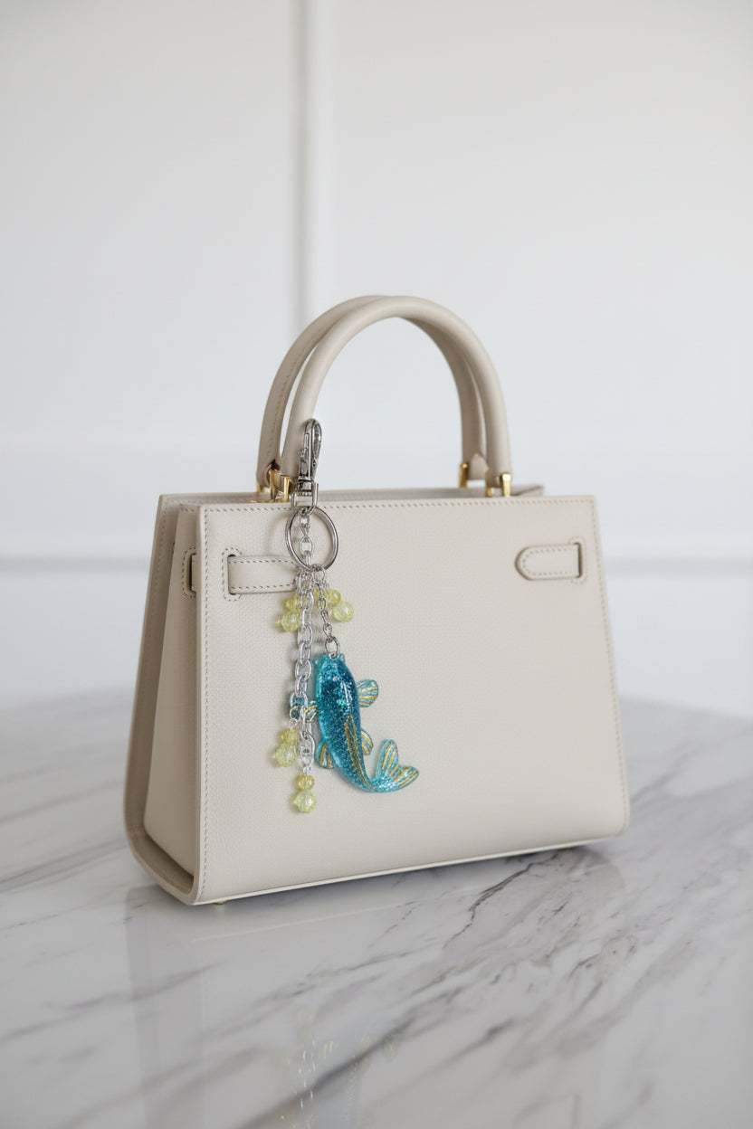 Resin fish bag charm