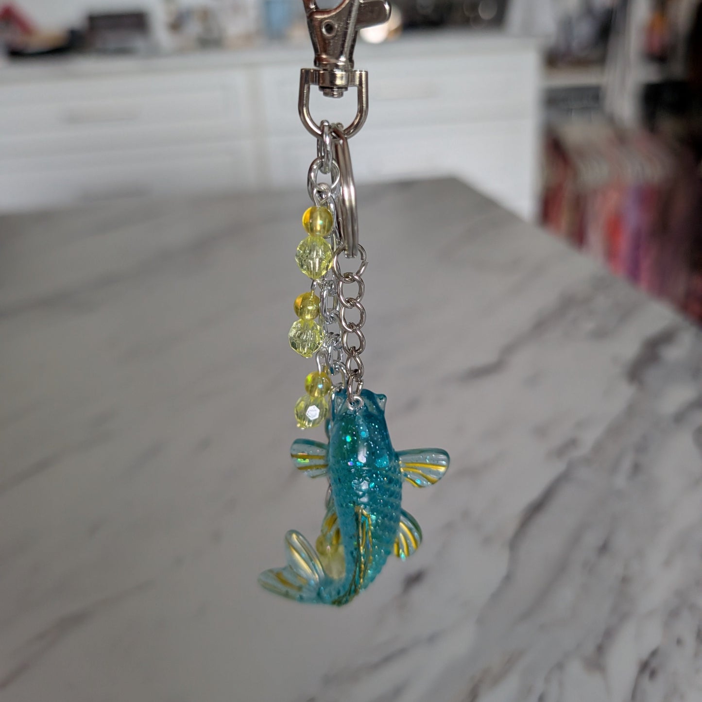 Resin fish bag charm
