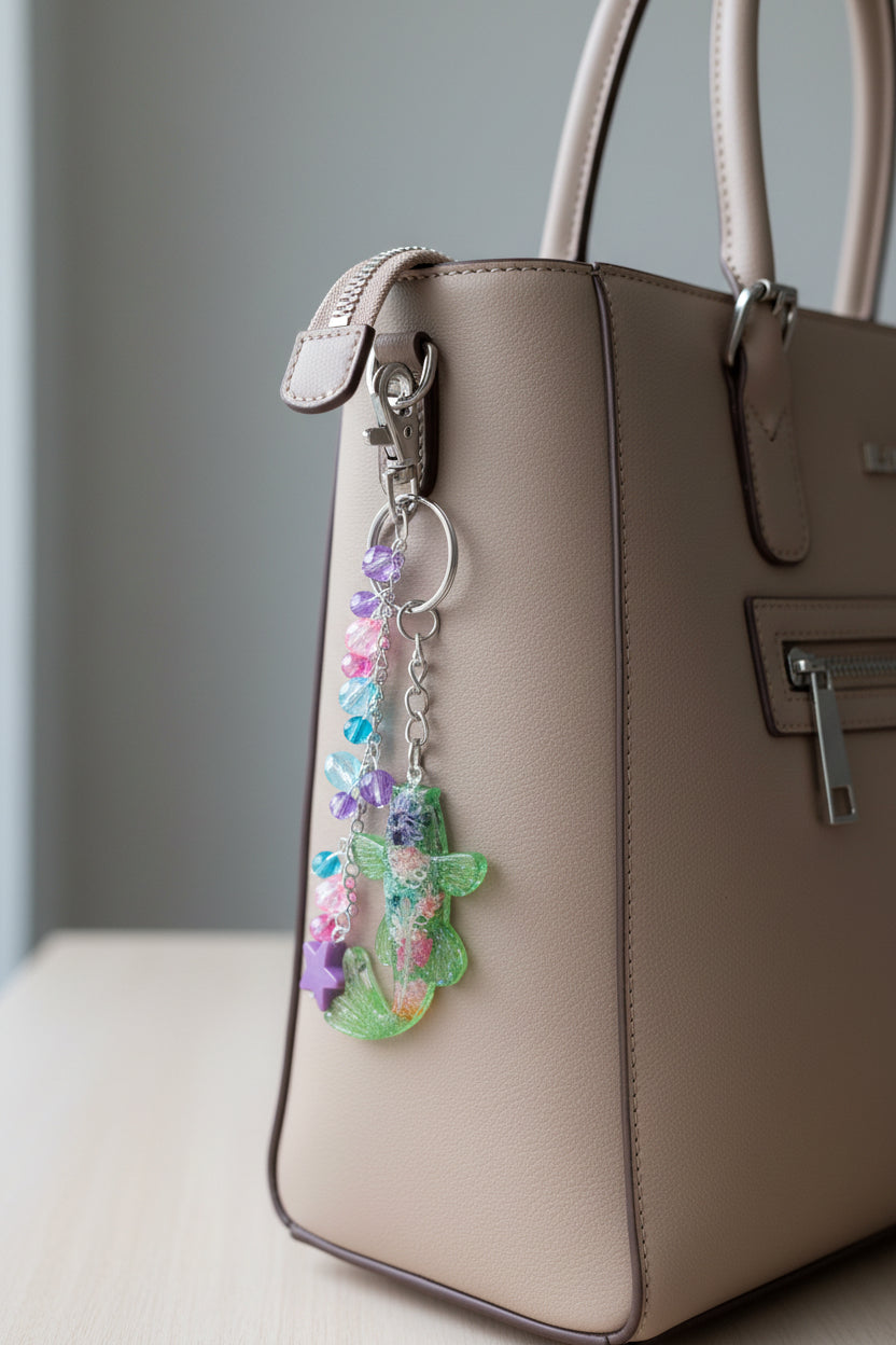 Resin fish bag charm