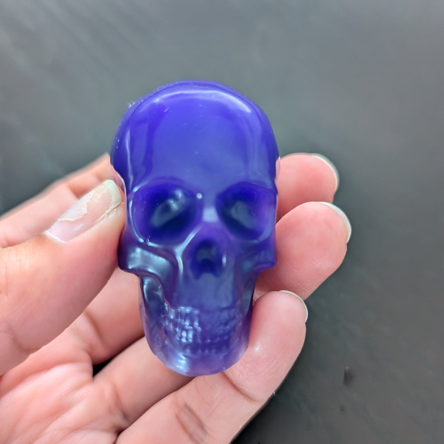Small resin skull trinket