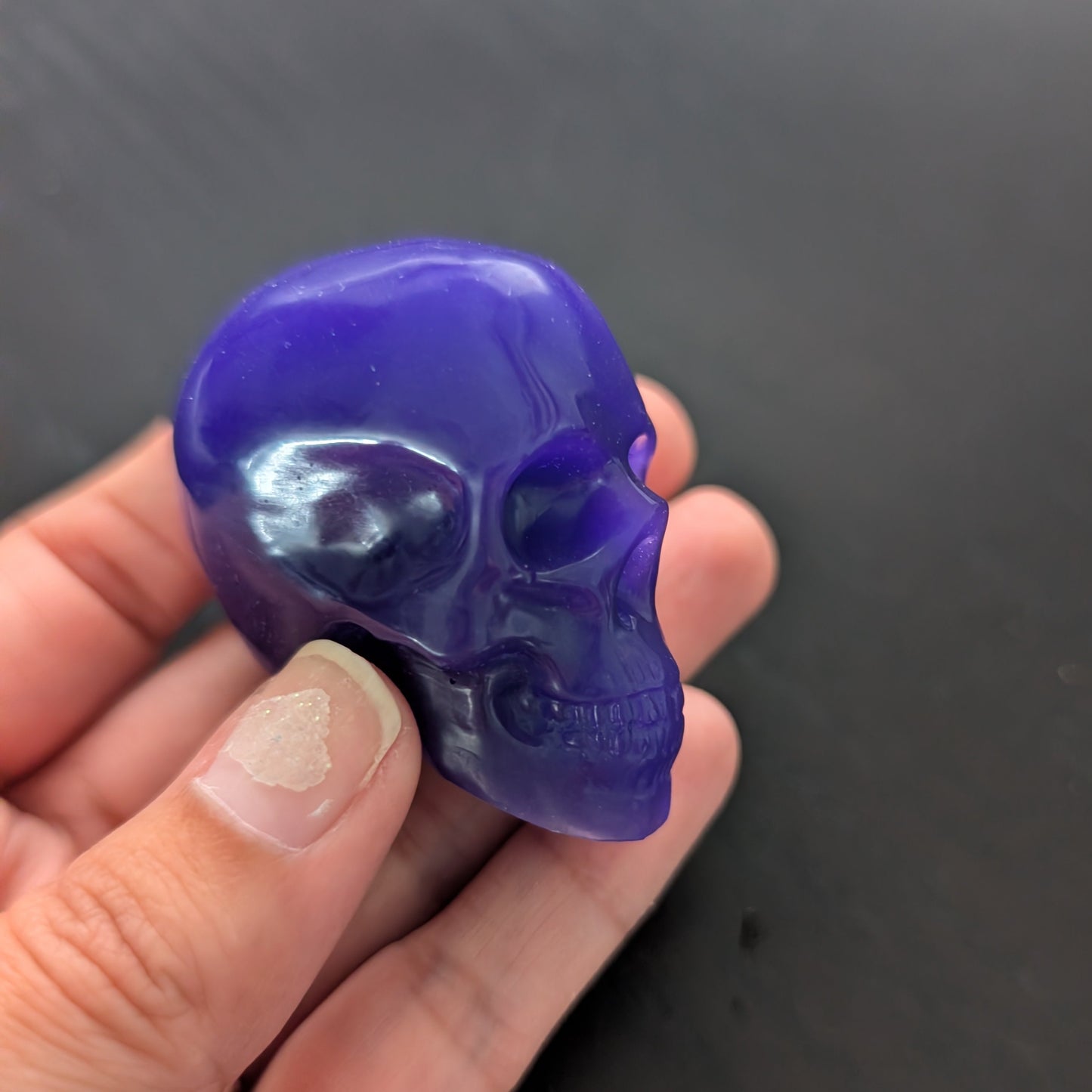 Small resin skull trinket