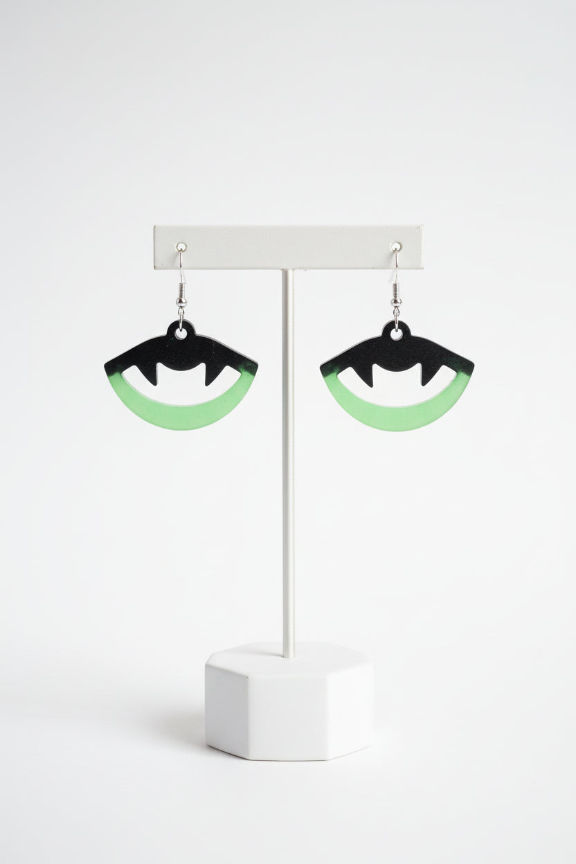Earrings - Resin vampire teeth on hook