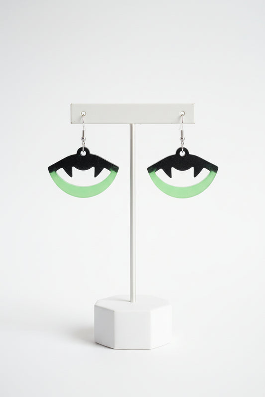 Earrings - Resin vampire teeth on hook
