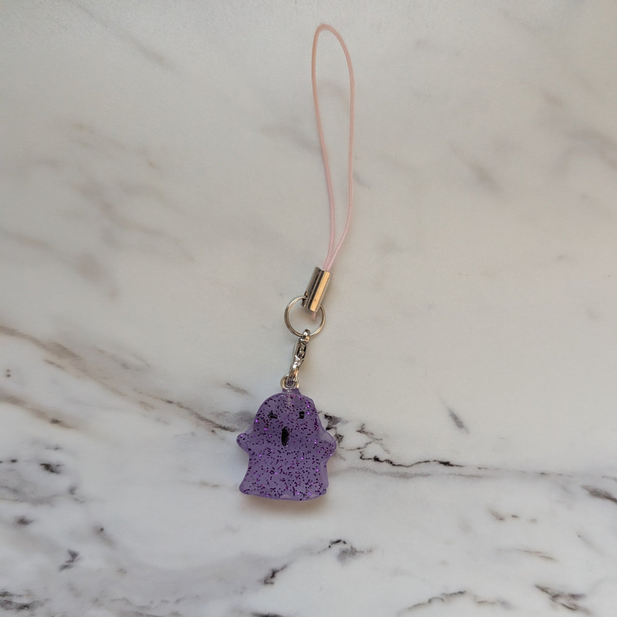 Resin ghost phone charm