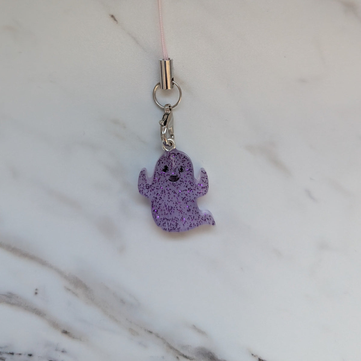 Phone charm - Resin ghost