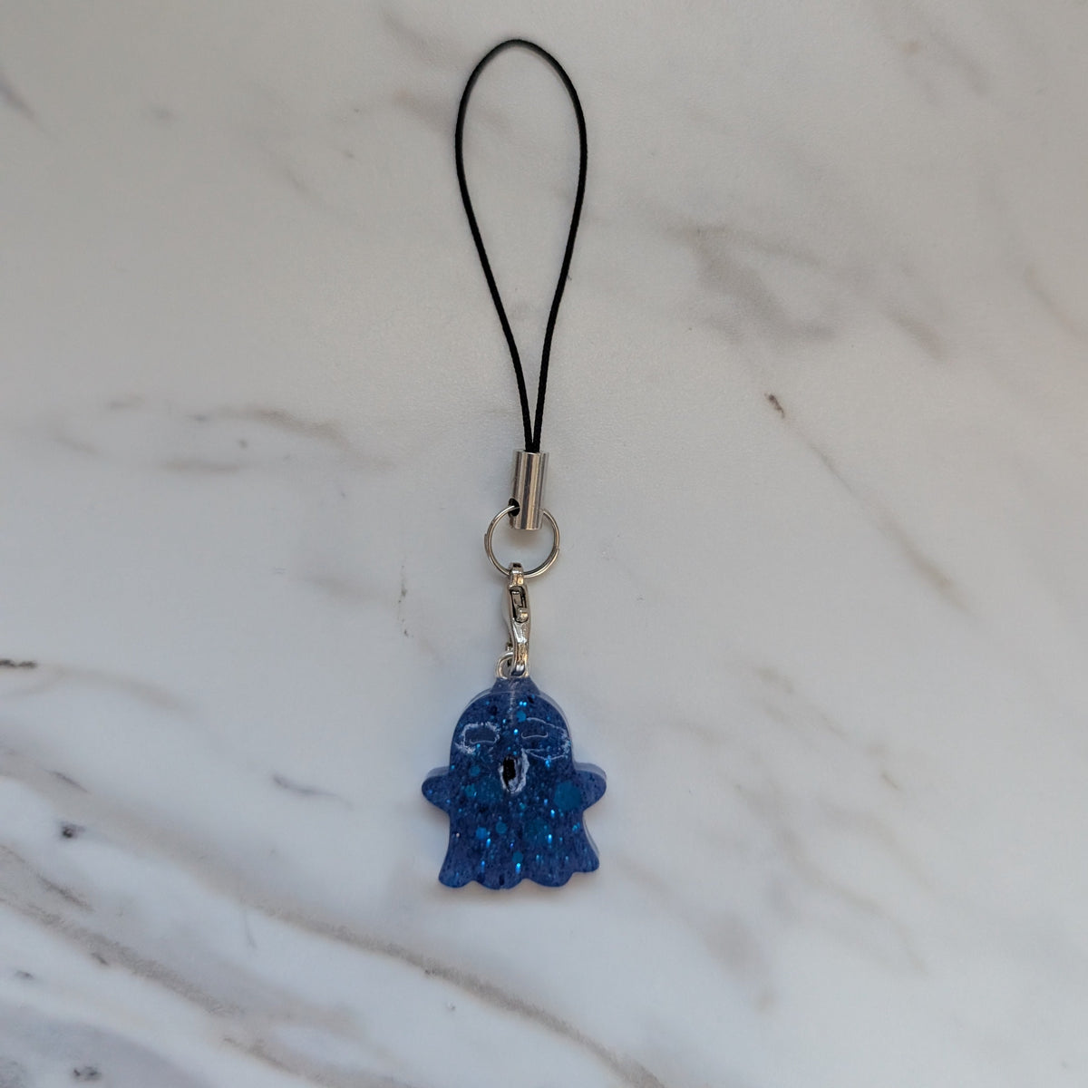 Resin ghost phone charm