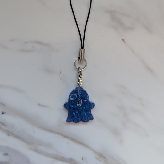 Resin ghost phone charm