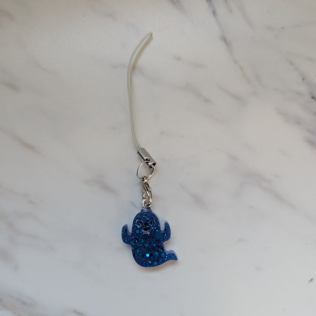 Phone charm - Resin ghost