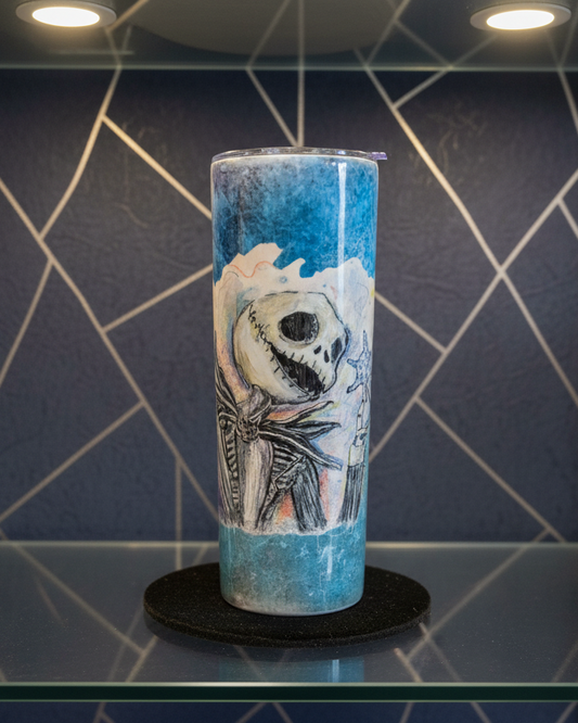 Tumbler - 20 oz Skinny Tumbler - Jack from the nightmare before Christmas