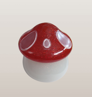 Knickknack - Resin mushroom trinket with lid