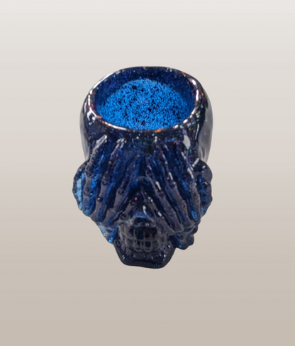 Knickknack - Resin see no evil skull trinket