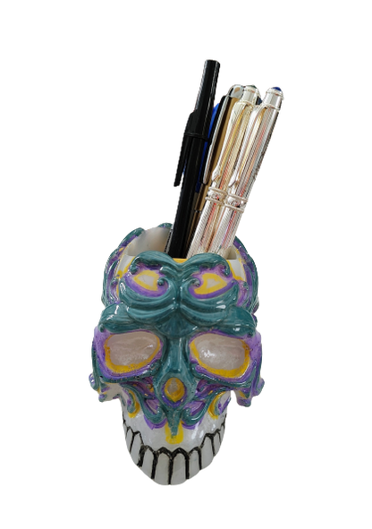 Knickknack - Resin skull deep holder