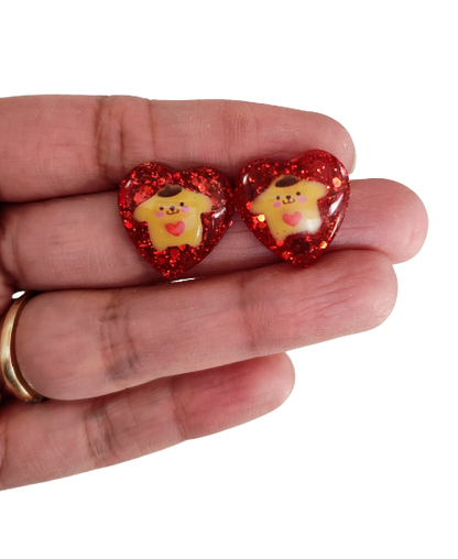 Earrings - 3D Pompompurin Resin on post