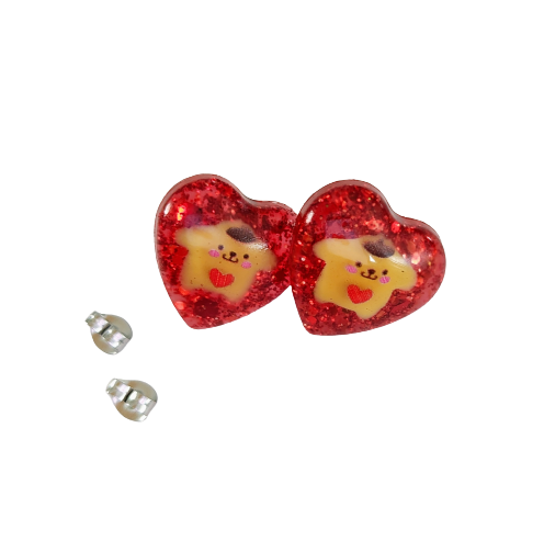 Earrings - 3D Pompompurin Resin on post