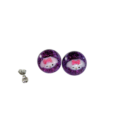 Earrings - 3D My Melody Resin on post