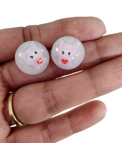 Earrings - 3D Kuromi Resin on post