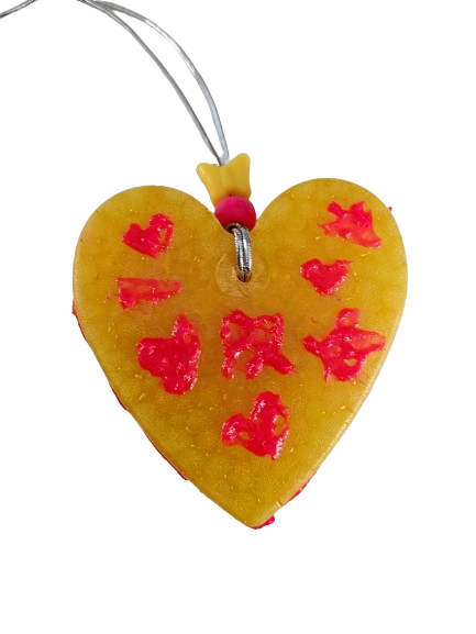 Freshie - Yellow Heart With Bead