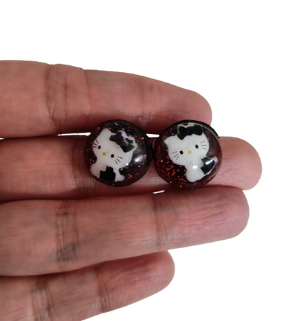 Earrings - 3D Hello Kitty Resin on post