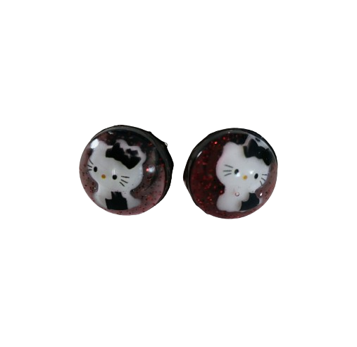 Earrings - 3D Hello Kitty Resin on post