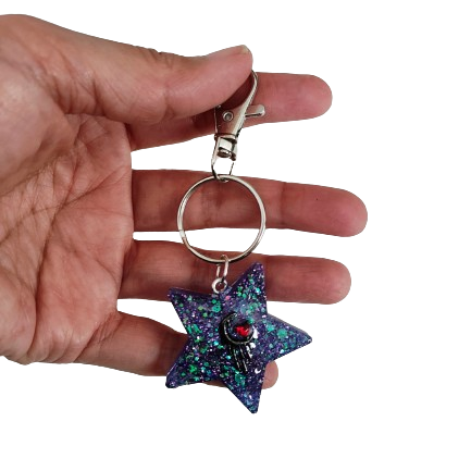 Keychain - Resin star