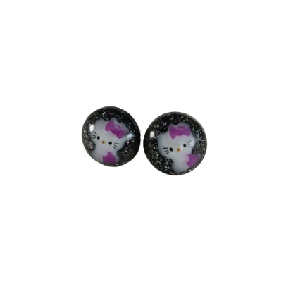 Earrings - 3D Hello Kitty Resin on post