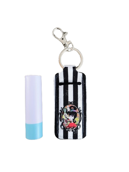 Keychain - Sublimated lipstick holder (Beetlejuice)