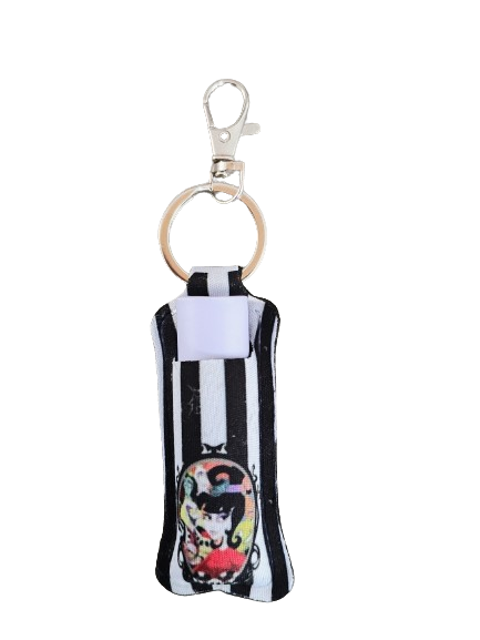 Keychain - Sublimated lipstick holder (Beetlejuice)