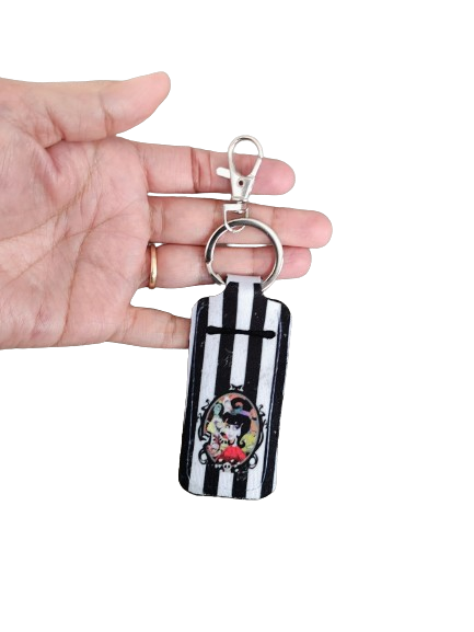 Keychain - Sublimated lipstick holder (Beetlejuice)