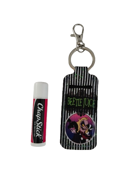 Keychain - Sublimated lipstick holder (Beetlejuice)