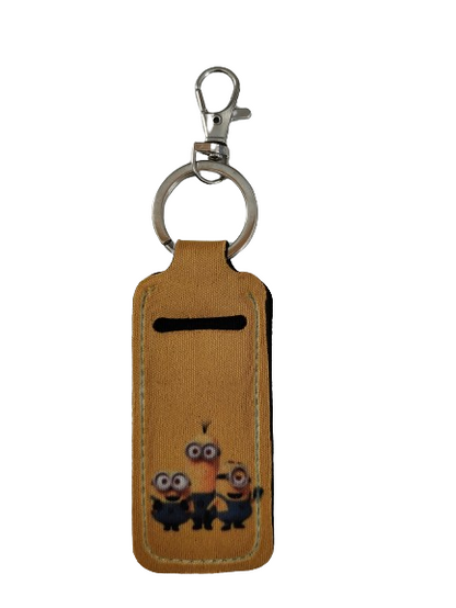 Keychain - Sublimated lipstick holder (Minions)