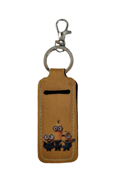 Keychain - Sublimated lipstick holder (Minions)